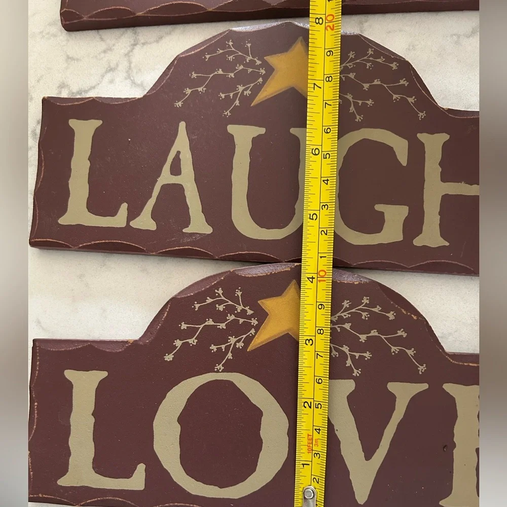 Rustic Brown and Gold Wall Decor Set